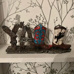 Y’ALL Cowboy Boots Home Decor